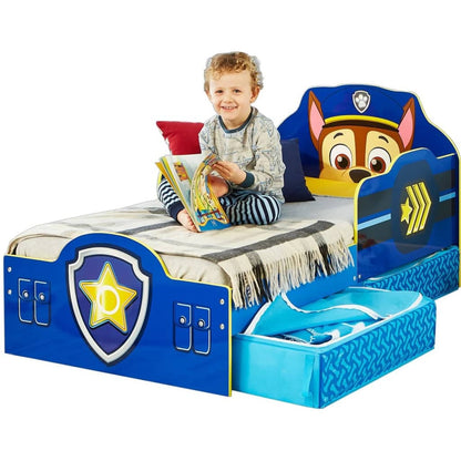 Lit pour tout-petits avec tiroirs Paw Patrol 145x68x77 cm Bleu WORL268007