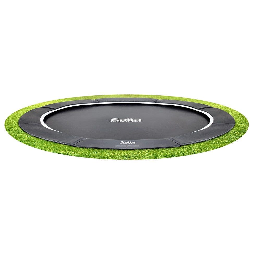 12ft (366cm) Salta BLACK Royal Baseground Round Trampoline