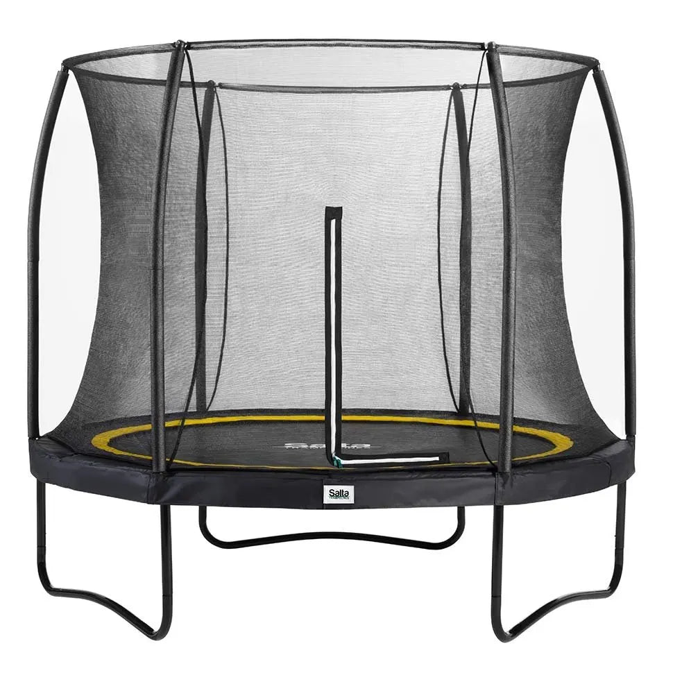 14ft Salta Black Round Comfort Edition Trampoline with Enclosure