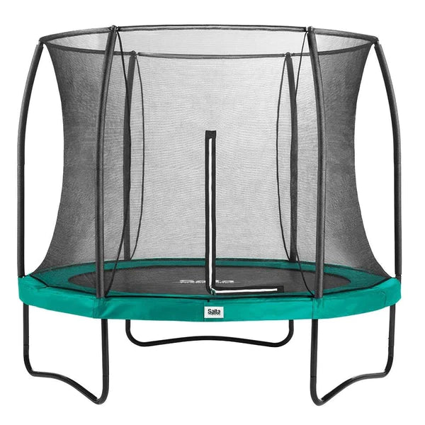 Trampolín Salta negro redondo Comfort Edition de 10 pies (305 cm) con cerramiento