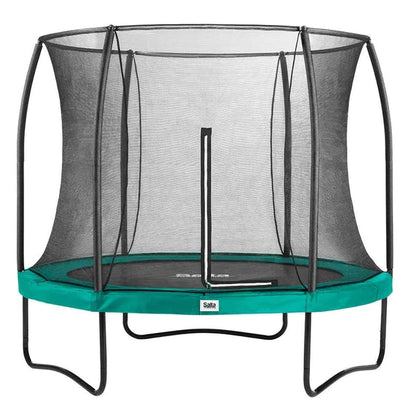 Trampolín Salta negro redondo Comfort Edition de 10 pies (305 cm) con cerramiento
