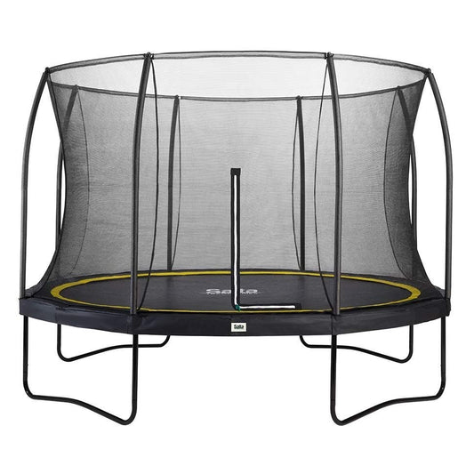14ft (427cm) Salta BLACK Round Comfort Edition Trampoline with Enclosure
