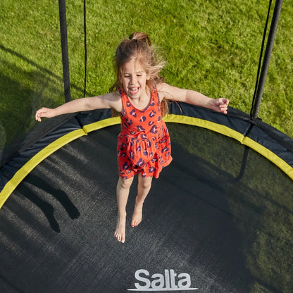 12ft Salta Black Round Comfort Edition Trampoline with Enclosure