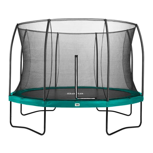 14ft (427cm) Salta GREEN Round Comfort Edition Trampoline with Enclosure