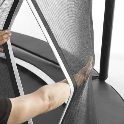 10ft Salta Black Royal Baseground Round Trampoline with Enclosure