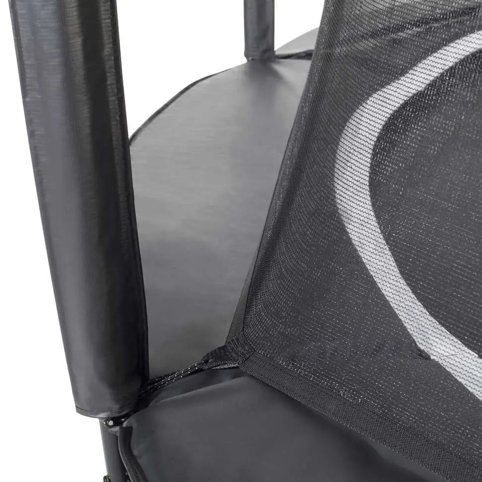 10ft Salta Black Royal Baseground Round Trampoline with Enclosure