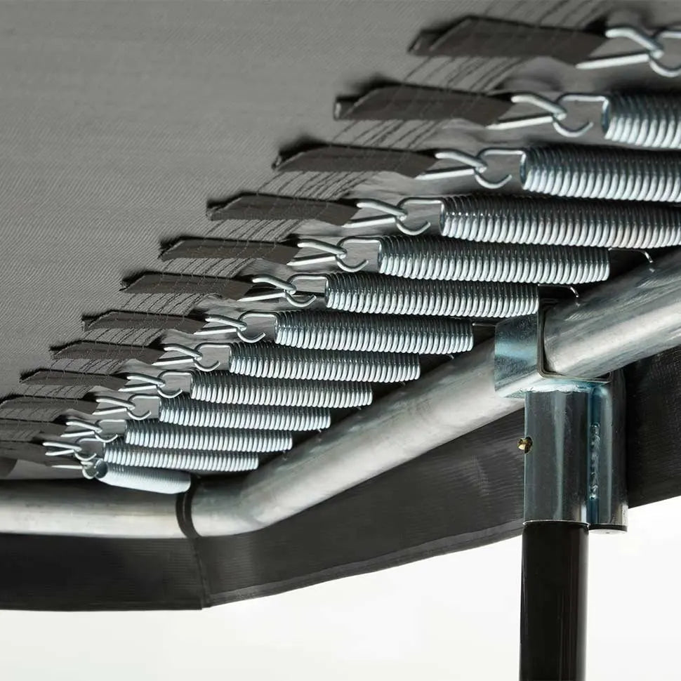 7ft x 10ft Salta Black Rectangular Comfort Edition Trampoline with Enclosure