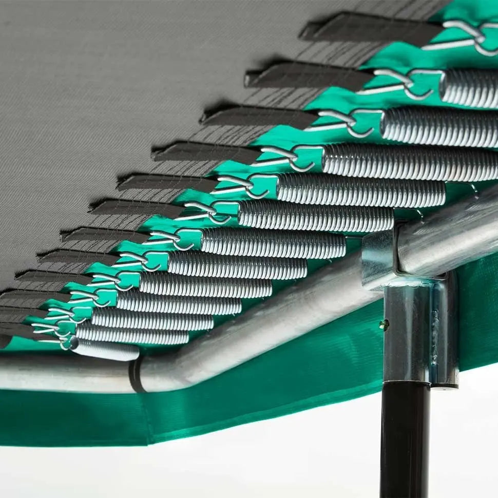 7ft x 10ft Salta Green Rectangular Comfort Edition Trampoline with Enclosure
