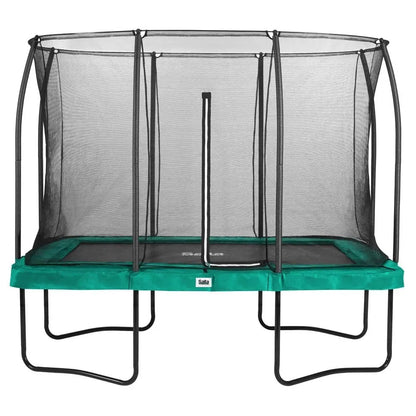 7ft x 10ft Salta Green Rectangular Comfort Edition Trampoline with Enclosure