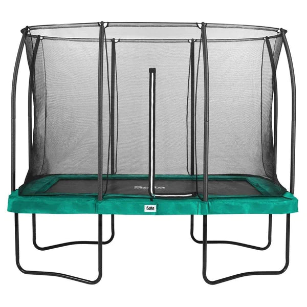 Trampolín rectangular Salta NEGRO de 10 pies (305 cm) x 7 pies (214 cm) + cerramiento
