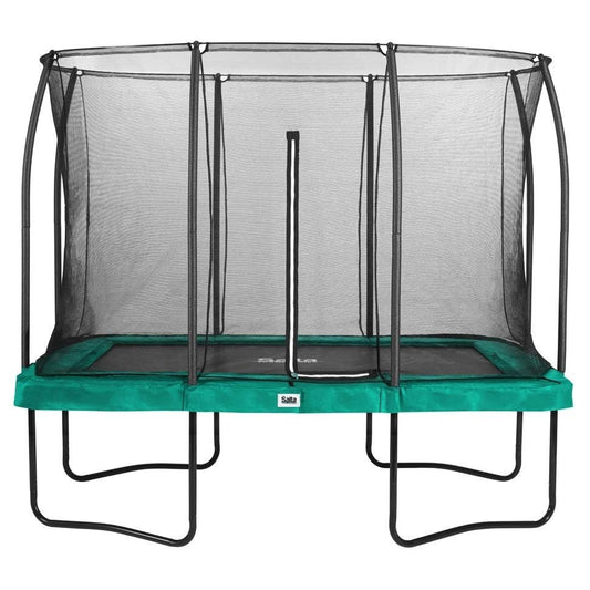 10ft (305cm) x 7ft (214cm) Salta GREEN Rectangular Comfort Edition Trampoline with Enclosure