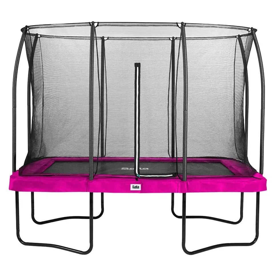 7ft x 10ft Salta Pink Rectangular Comfort Edition Trampoline with Enclosure