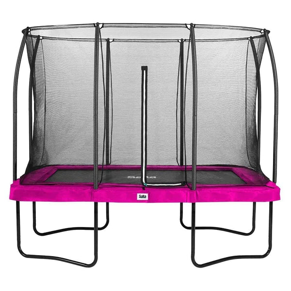 Trampolín rectangular Salta NEGRO de 10 pies (305 cm) x 7 pies (214 cm) + cerramiento