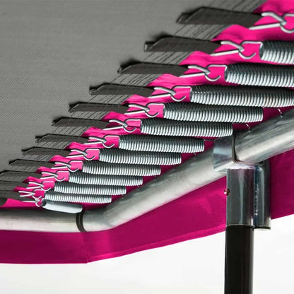 7ft x 10ft Salta Pink Rectangular Comfort Edition Trampoline with Enclosure