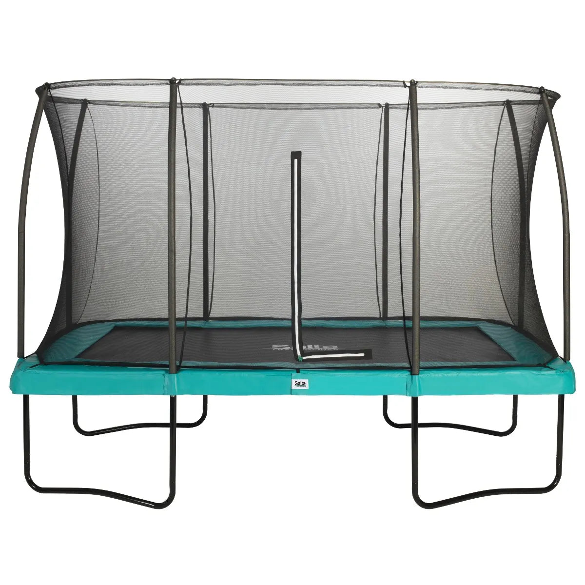 8ft x 12ft Salta Green Rectangular Comfort Edition Trampoline with Enclosure