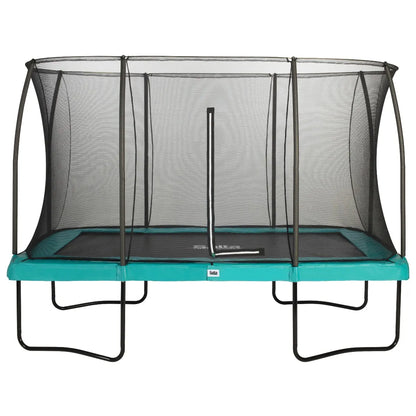 8ft x 12ft Salta Green Rectangular Comfort Edition Trampoline with Enclosure
