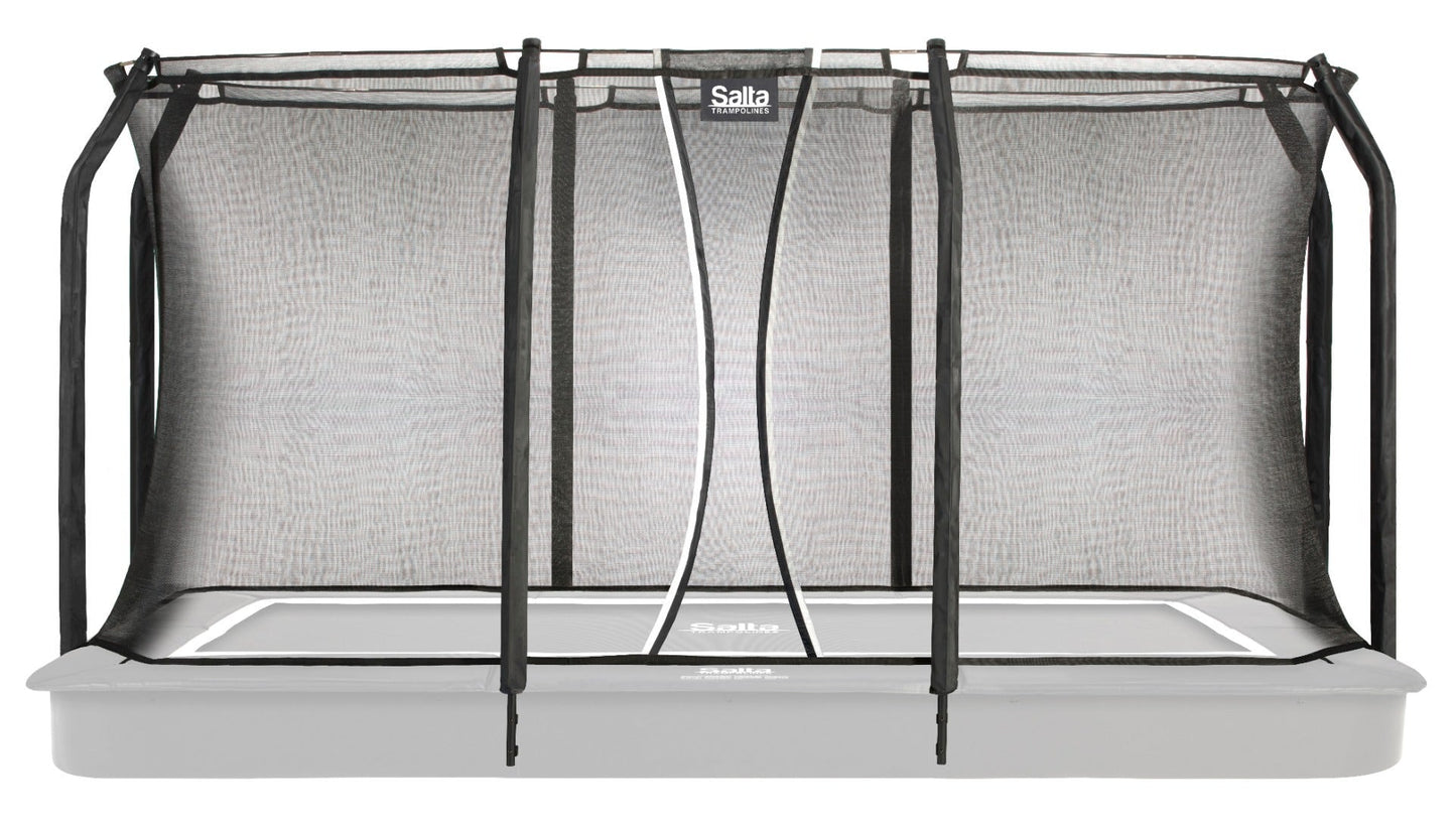 13ft (397cm) x 8ft (244cm) Salta BLACK Royal Baseground Rectangular Trampoline with Enclosure