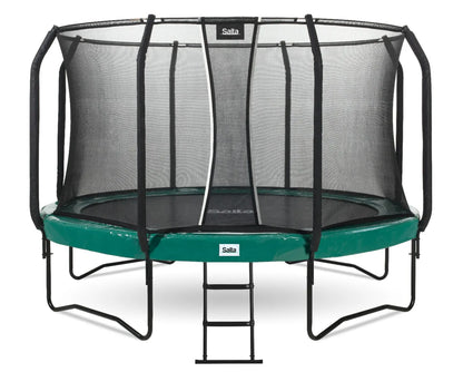14ft Salta Green Round First Class Edition Trampoline with Enclosure