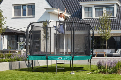14ft Salta Green Round First Class Edition Trampoline with Enclosure