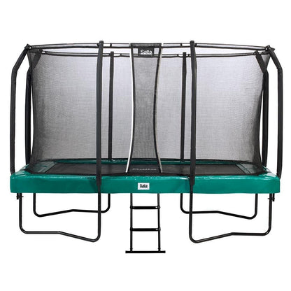 12ft (366cm) x 7ft (214cm) Salta GREEN Rectangular First Class Trampoline with Enclosure