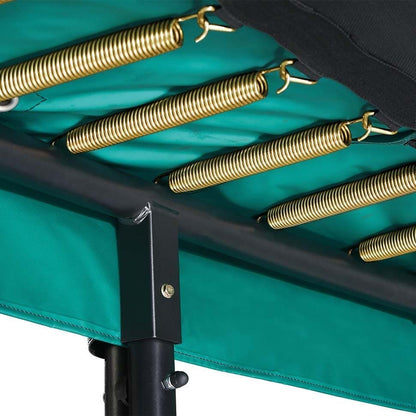 12ft (366cm) x 7ft (214cm) Salta GREEN Rectangular First Class Trampoline with Enclosure
