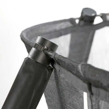 12ft Salta Black Round First Class Edition Trampoline with Enclosure