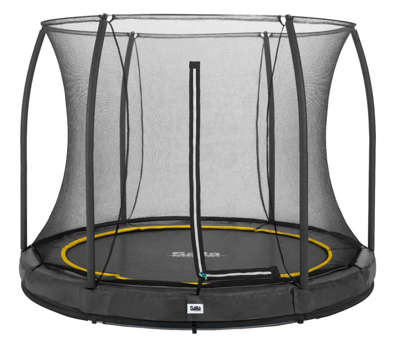 Trampolín redondo enterrado Salta Comfort Edition de 10 pies (305 cm) con cerramiento