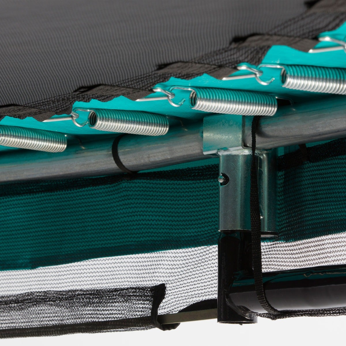 14ft (427cm) Salta GREEN Comfort Edition InGround Round Trampoline with Enclosure