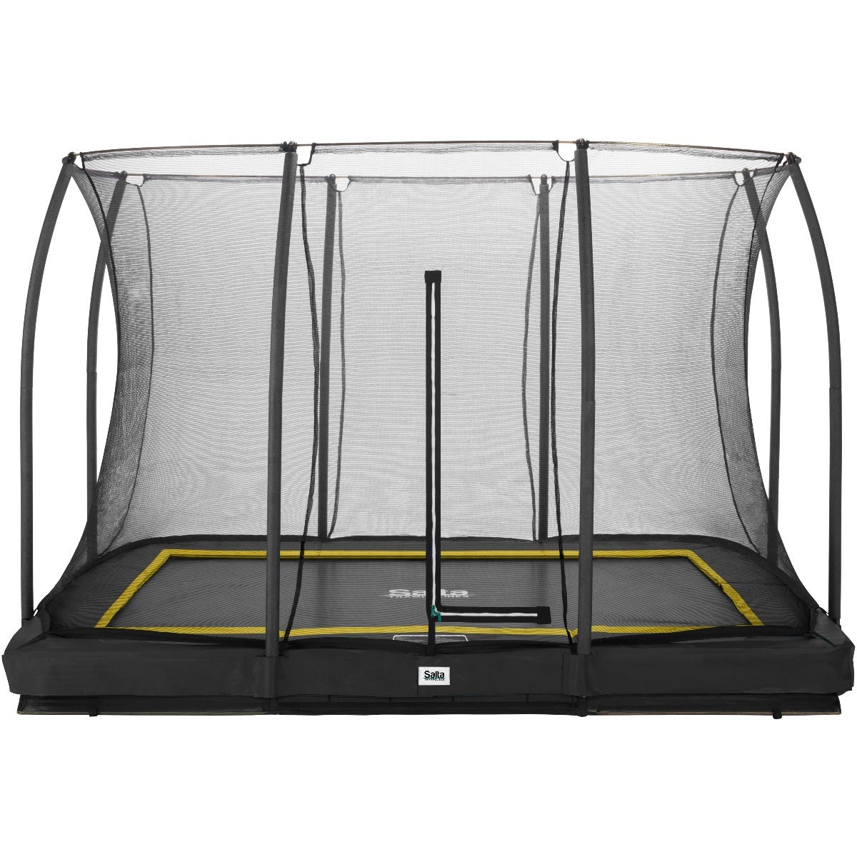 10ft (305cm) x 7ft (214cm) Salta BLACK Rectangular Comfort Edition Inground Trampoline with Enclosure