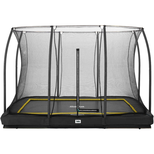10ft (305cm) x 7ft (214cm) Salta BLACK Rectangular Comfort Edition Inground Trampoline with Enclosure