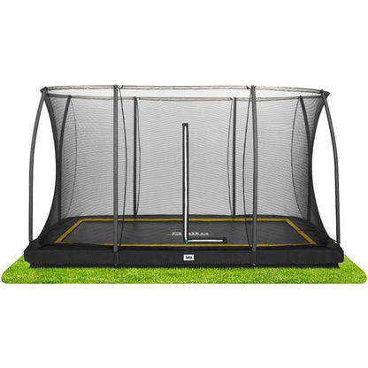 12ft (366cm) x 8ft (244cm) Salta BLACK Rectangular Comfort Edition Inground Trampoline with Enclosure