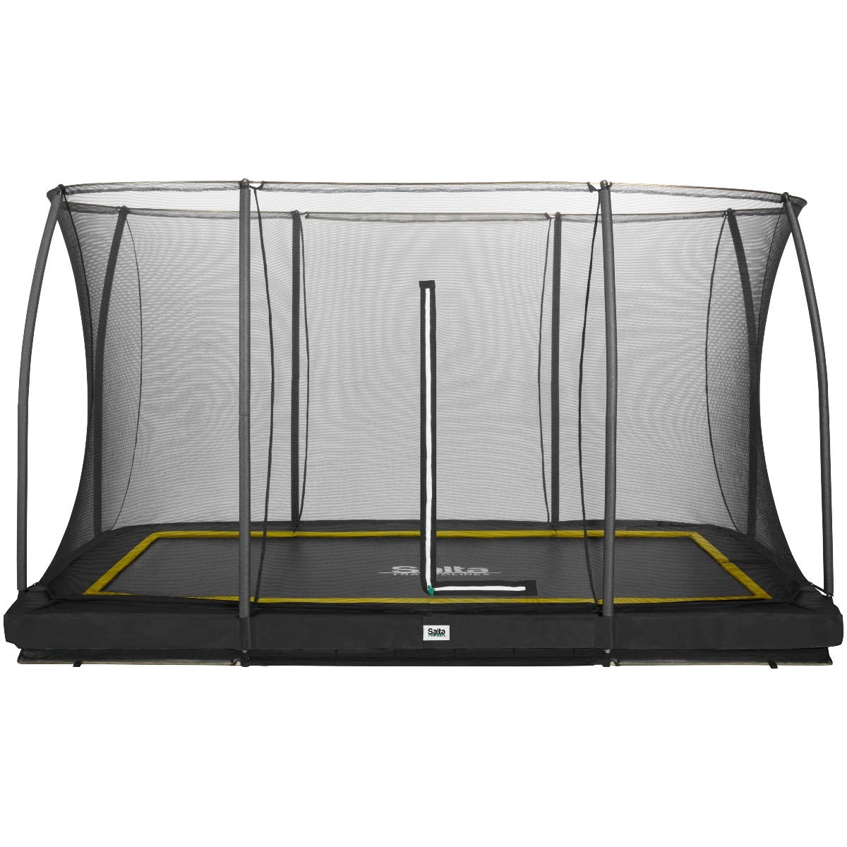 12ft (366cm) x 8ft (244cm) Salta BLACK Rectangular Comfort Edition Inground Trampoline with Enclosure