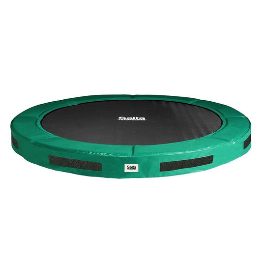 Trampolín redondo enterrado de primera calidad Salta Green de 8 pies (244 cm)