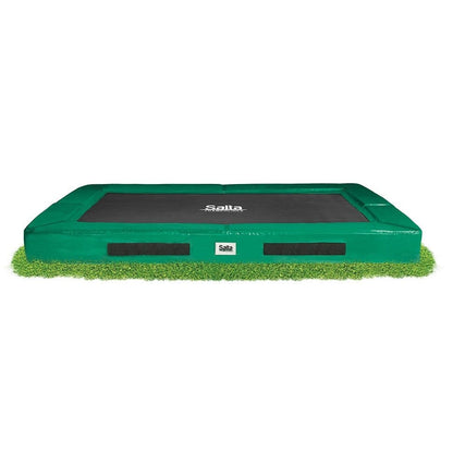 10ft (305cm) x 7ft (214cm) Salta GREEN Premium InGround Rectangular Trampoline