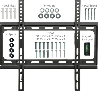 Soporte de pared fijo para TV de pantalla plana de 32" a 65"