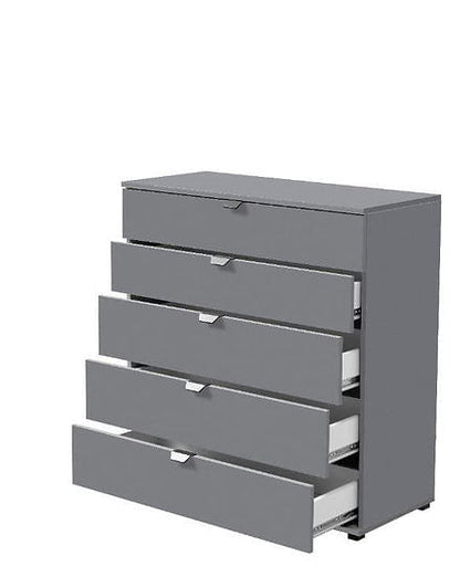 La collection « Parker ». Commode grise