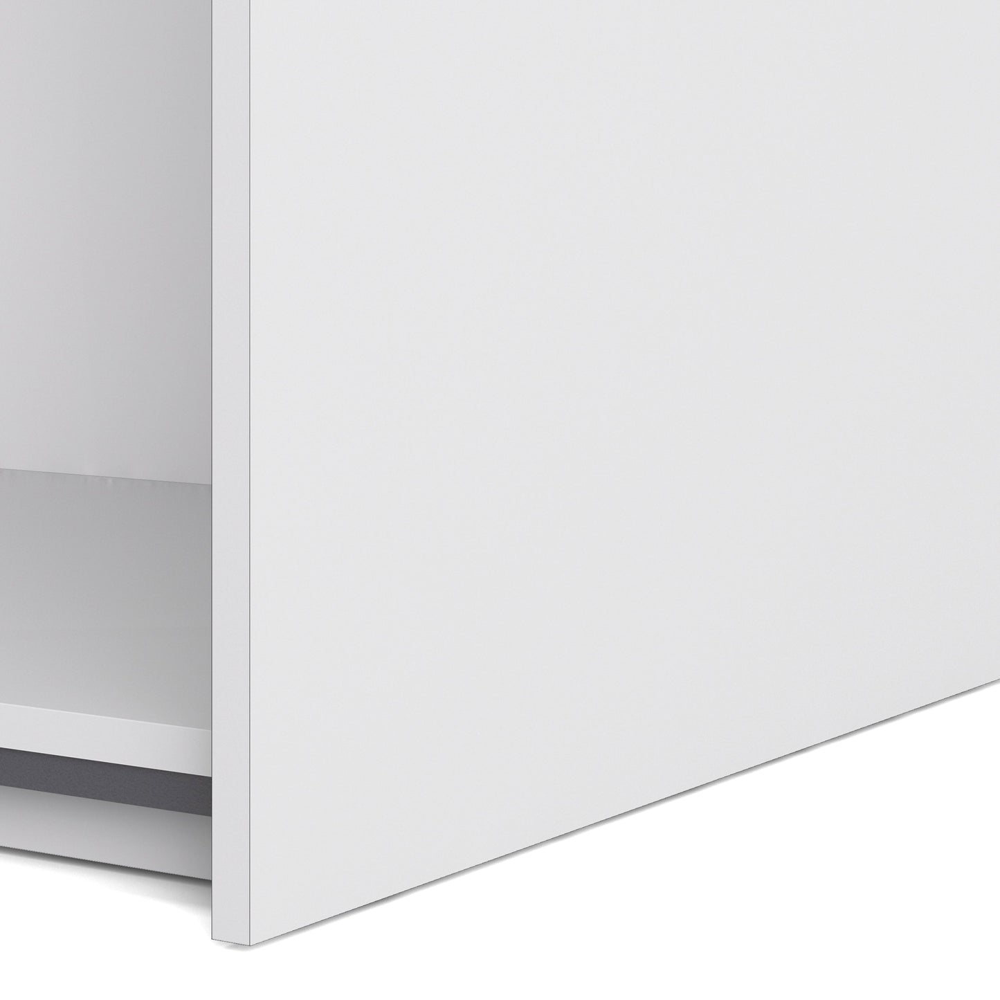 The 'Patsy' Collection.   Sliding Wardrobe 180cm in White with Oak Doors with 2 Shelves