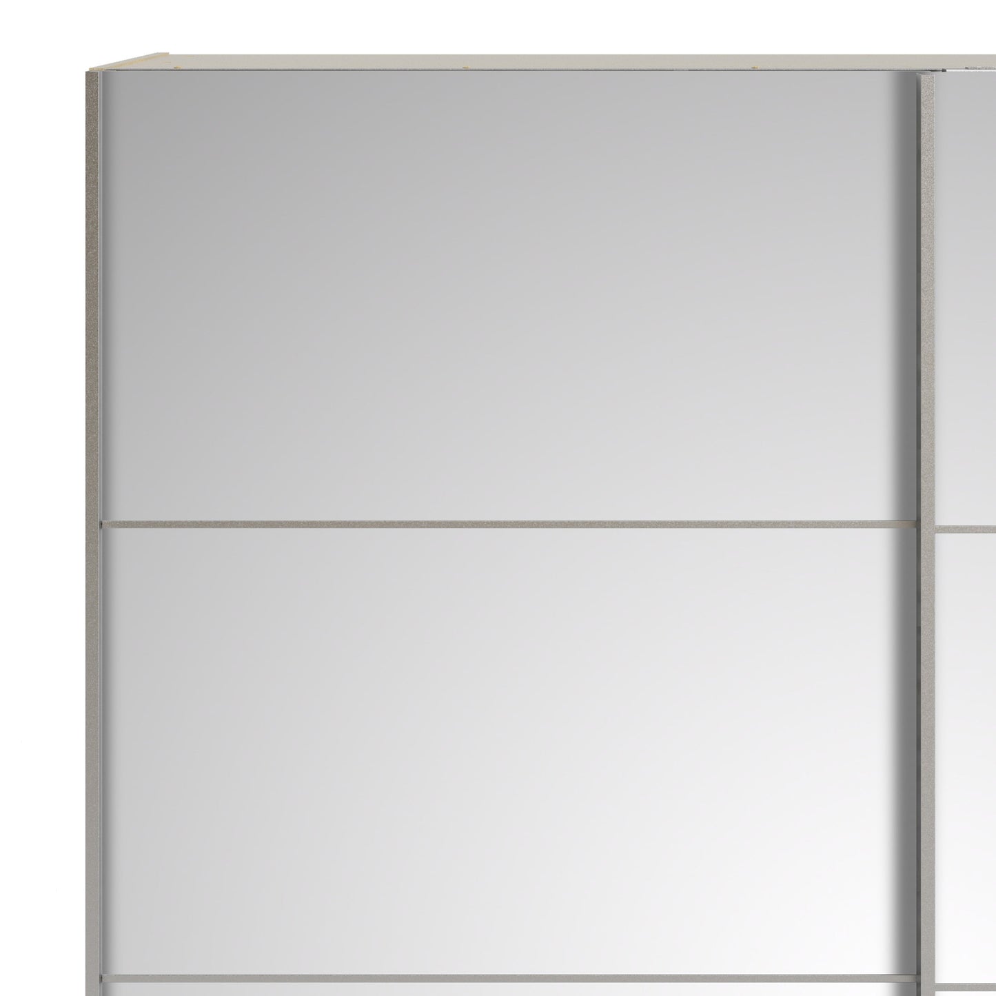 La collection 'Patsy'. Armoire coulissante 180 cm en chêne avec portes miroir et 5 étagères
