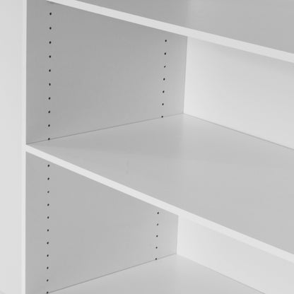 The 'Patsy' Collection.   Sliding Wardrobe 180cm in Oak with White and Mirror Doors with 5 Shelves