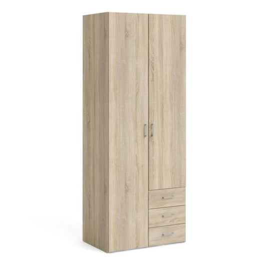 KFP HOME | Colección Everyday - Armario de dos puertas con cajón en Haya con cajones