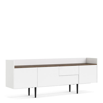 Unit Sideboard 2 Drawers 3 Doors in White and Oak
