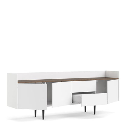 Unit Sideboard 2 Drawers 3 Doors in White and Oak
