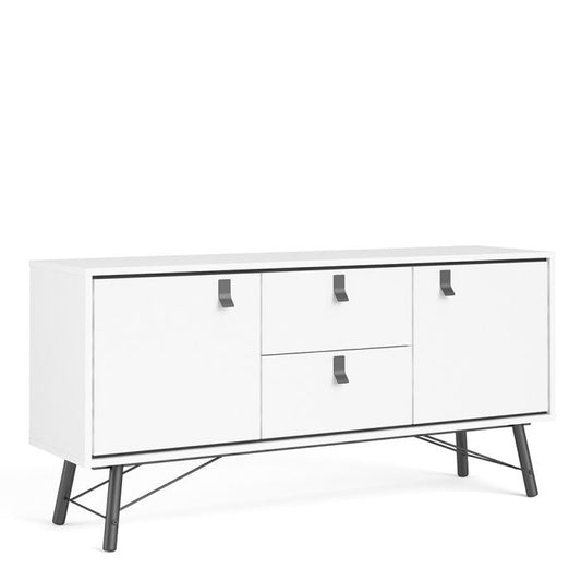 Rye Sideboard 2 Doors 2 Drawers in Matt White
