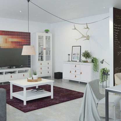 Buffet 'Battle' 2 portes 3 tiroirs en blanc