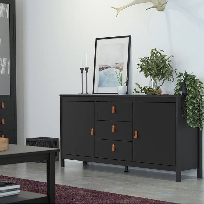 The 'Battle' Sideboard 2 Doors 3 Drawers in Grey