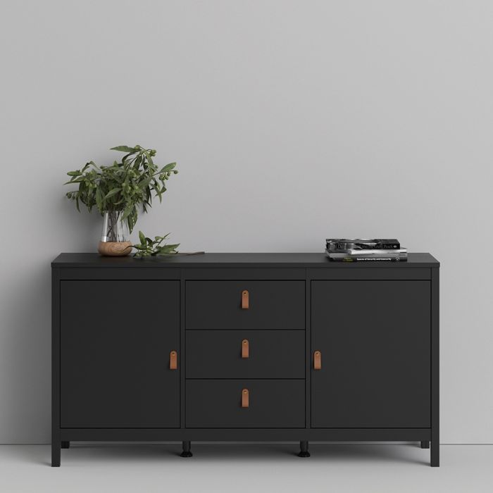 The 'Battle' Sideboard 2 Doors 3 Drawers in Grey