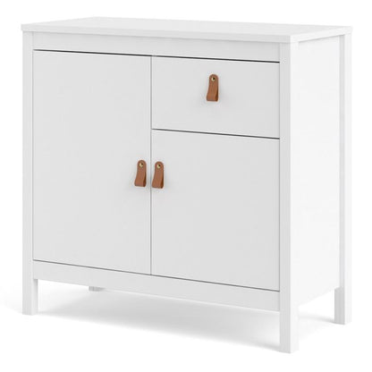Buffet 2 portes et 1 tiroir « Battle » en blanc