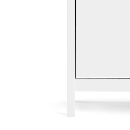 Buffet 2 portes et 1 tiroir « Battle » en blanc