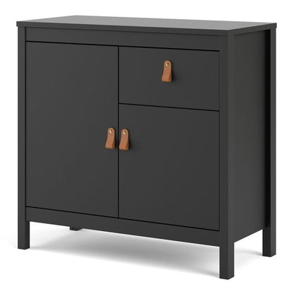 Buffet 2 portes et 1 tiroir « Battle » en noir mat