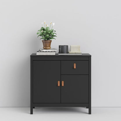 Buffet 2 portes et 1 tiroir « Battle » en noir mat